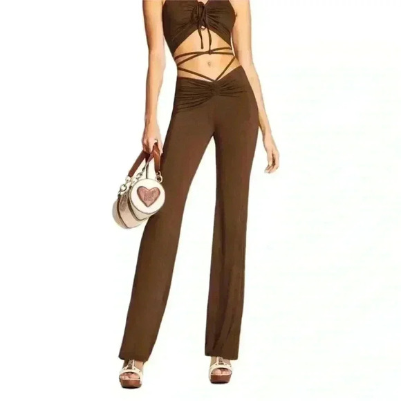 I.AM.GIA Halo Pant Size XS in Chocolate Brown Viral TikTok Euphoria - Picture 1 of 13